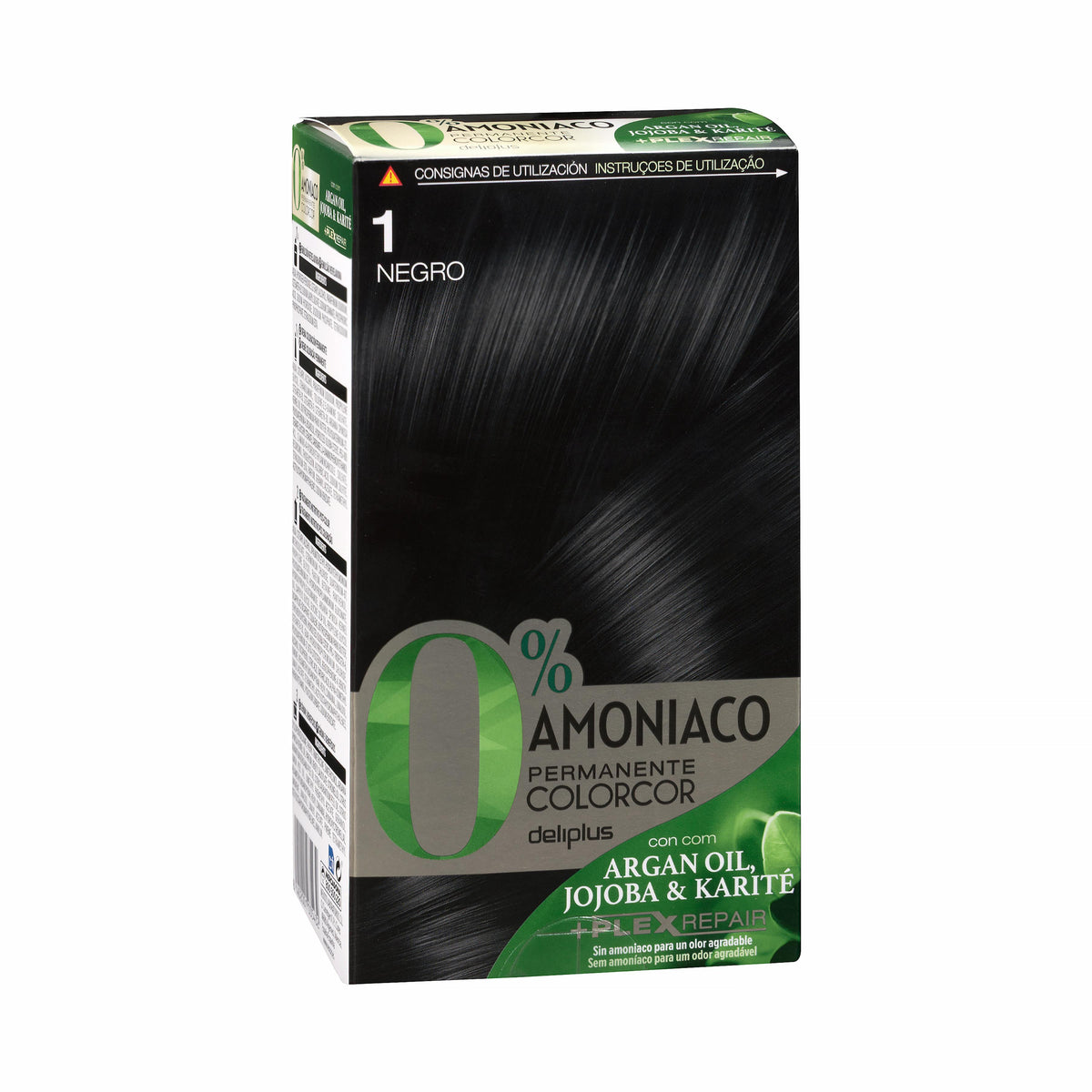 Coloración permanente 0% amoníaco 1 negro Colorcor