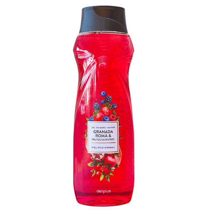 Gel de banho romã e frutos silvestres Deliplus pele normal