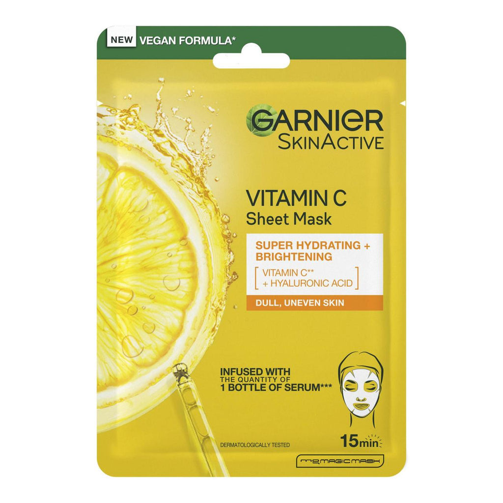 Garnier SkinActive Vitamina C Máscara de Tecido 28g