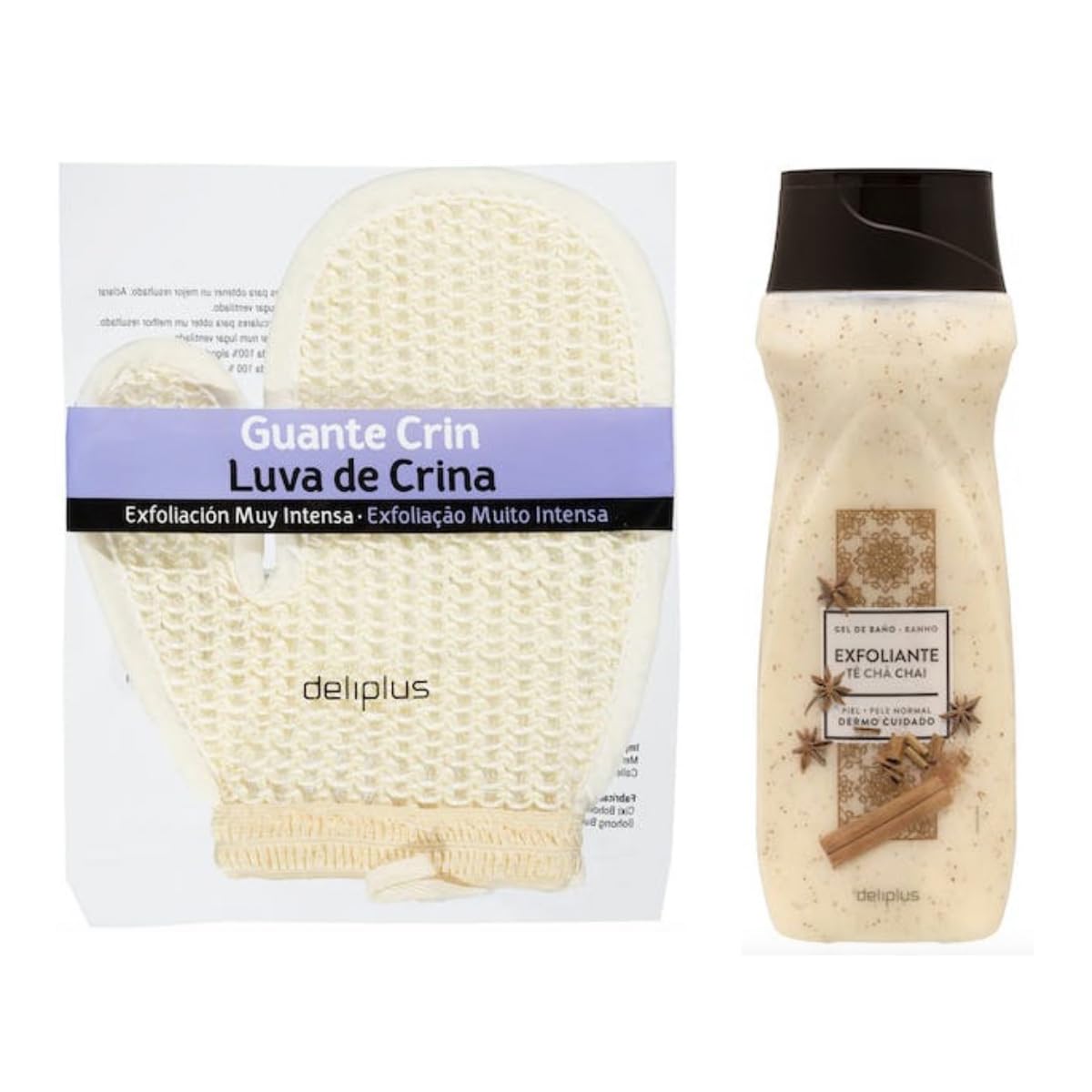 Luva de crina esfoliante Deliplus