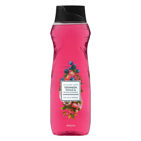 Gel de banho romã e frutos silvestres Deliplus pele normal