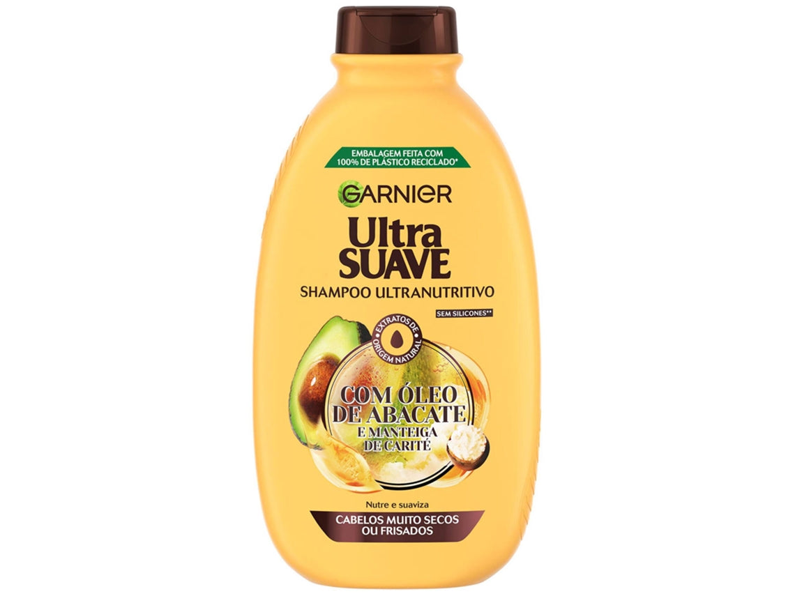 Garnier Ultimate Blends Avocado Óleo & Manteiga de Karité Champô 400 ml