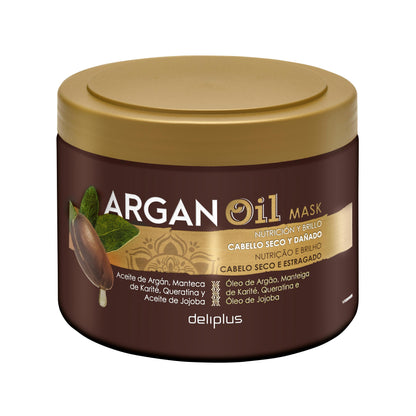 Mascarilla Argan Oil Deliplus cabello seco y dañado