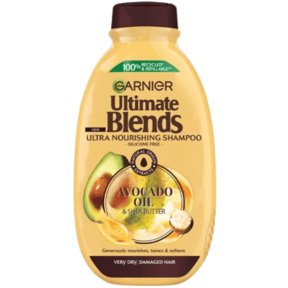 Garnier Ultimate Blends Avocado Óleo & Manteiga de Karité Champô 400 ml