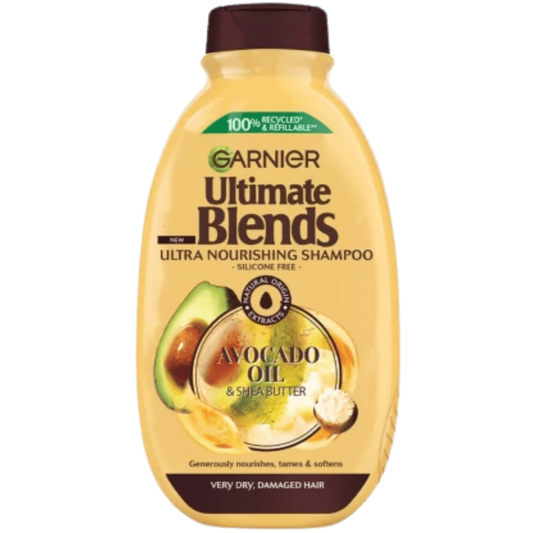 Garnier Ultimate Blends Avocado Óleo & Manteiga de Karité Champô 400 ml
