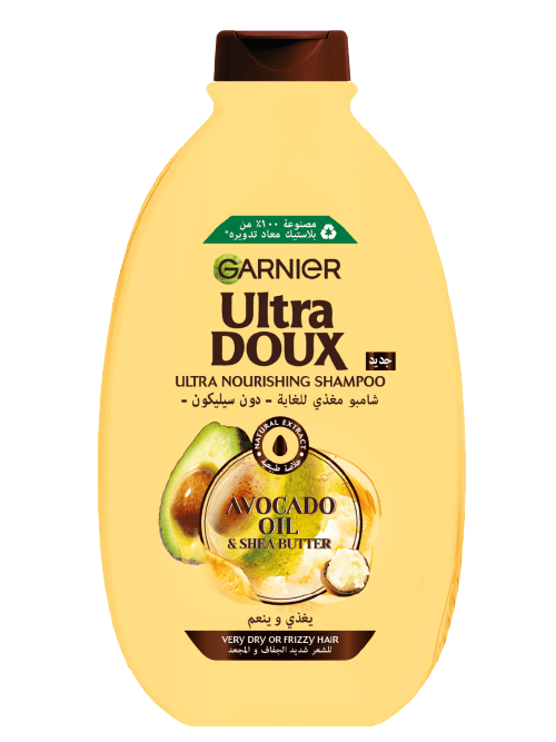 Garnier Ultimate Blends Avocado Óleo & Manteiga de Karité Champô 400 ml